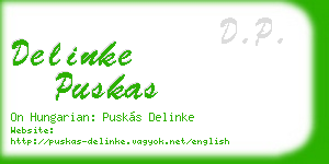 delinke puskas business card