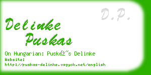 delinke puskas business card